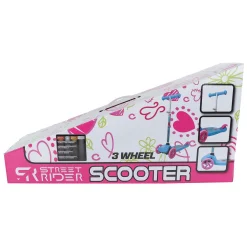 Street Rider 3-Wiel Step met Verstelbaar Stuur Abec 7 Roze