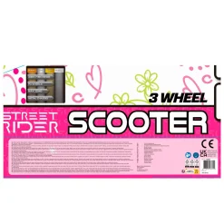 Street Rider 3-Wiel Step met Verstelbaar Stuur Abec 7 Roze