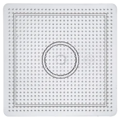 Strijkkralenbordje Vierkant Helder, 14,5 x 14,5cm