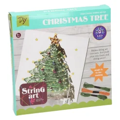 String Art Kerstboom met LED Lampjes