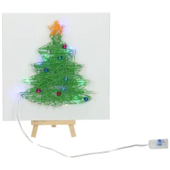 String Art Kerstboom met LED Lampjes