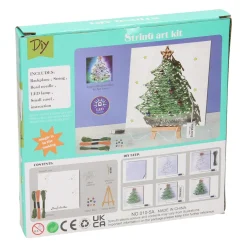 String Art Kerstboom met LED Lampjes