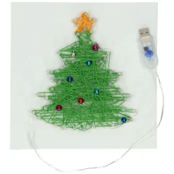 String Art Kerstboom met LED Lampjes