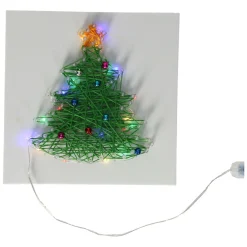 String Art Kerstboom met LED Lampjes