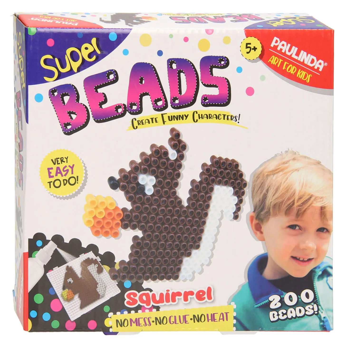 Super Beads Eekhoorn met Eikeltje, 200dlg.