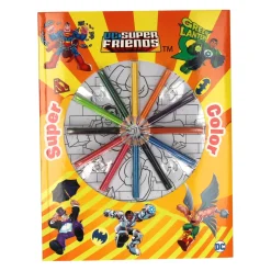Super Color Kleurboek DC Super Friends met Potloden