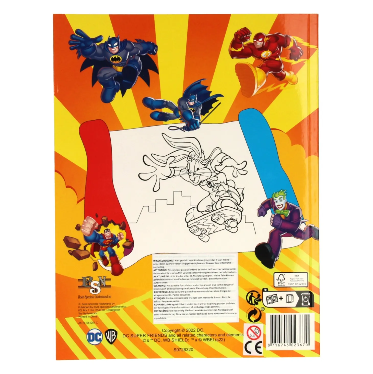 Super Color Kleurboek DC Super Friends met Potloden