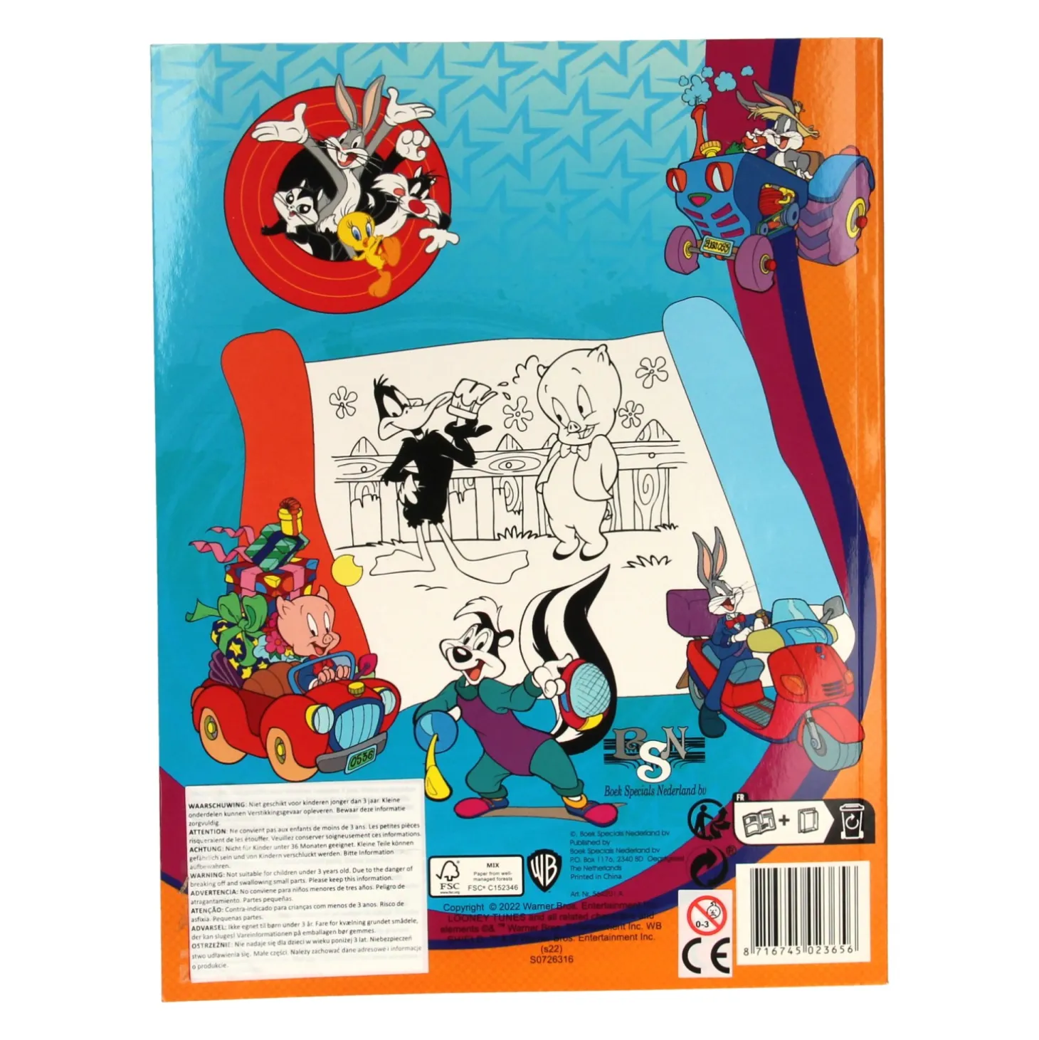 Super Color Kleurboek Looney Tunes met Potloden