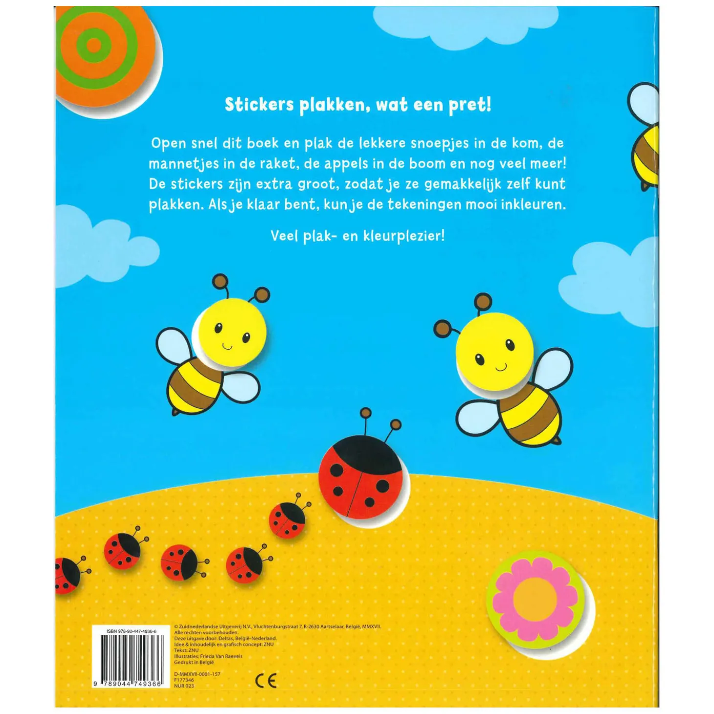 Superleuk Kleur- en Stickerboek voor de Allerkleinsten