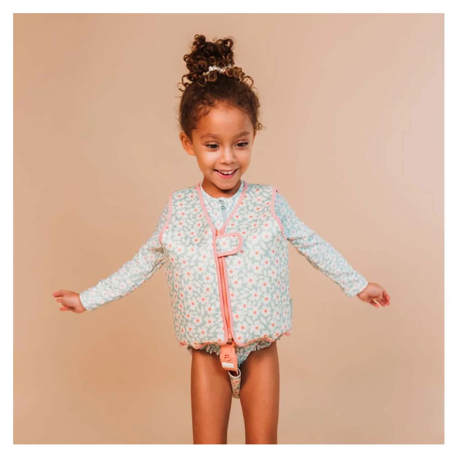 Swim Essentials - Florish Green Zwemvest, 3-6 Jaar