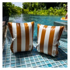 Swim Essentials - Flow Bruin Wit Zwembandjes, 0-2 Jaar