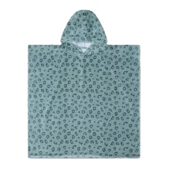Swim Essentials - Green Leopard Strandlaken/Poncho, 65x65cm