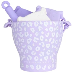 Swim Essentials - Leopard Lila Strandset Silicoon, 5dlg.