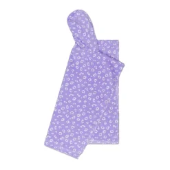 Swim Essentials - Lila Leopard Strandlaken/poncho, 65x65cm