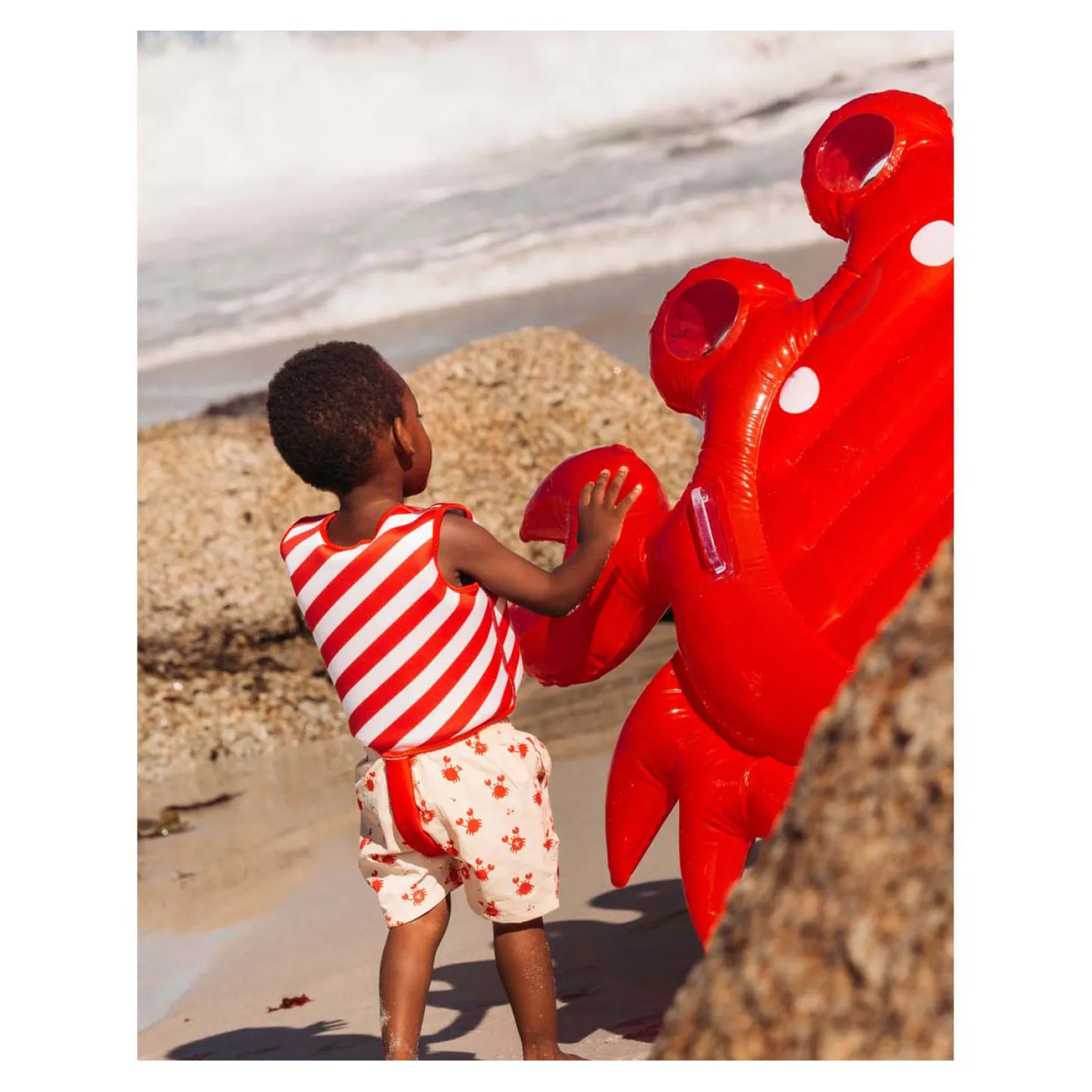 Swim Essentials - Oh Crab Opblaas Luchtbed, 140cm