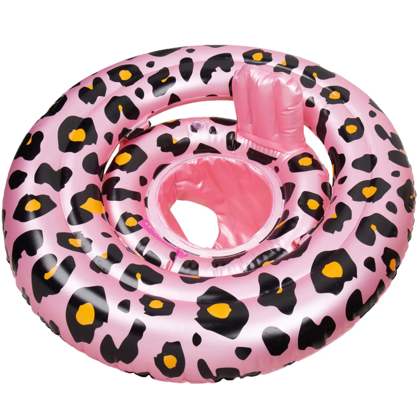 Swim Essentials Baby Zwemzitje Roze Luipaard, 0-1 jaar