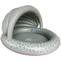 Swim Essentials Kinderzwembad met Zonnescherm Luipaard Groen