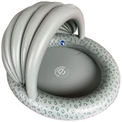 Swim Essentials Kinderzwembad met Zonnescherm Luipaard Groen