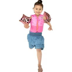 Swim Essentials Zwembandjes Panterprint Rose Goud, 2-6 jaar