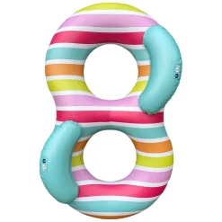 Swim Essentials Zwemring Dubbel Regenboog, 190cm