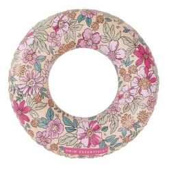 Swim Essentials Zwemring Roze Bloemen, 55cm
