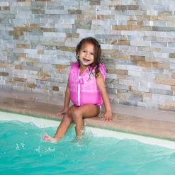 Swim Essentials Zwemvest Neon Panterprint Roze, 3-6 jaar