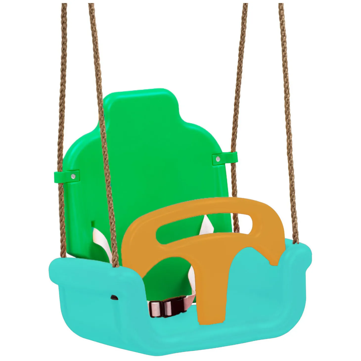 Swingking Groeischommel Groen/Turqoise/Oranje