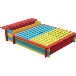 Swingking Houten Zandbak Gekleurd - Jade