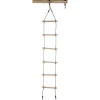 Swingking Touwladder met oogringen en 6 Houten Treden