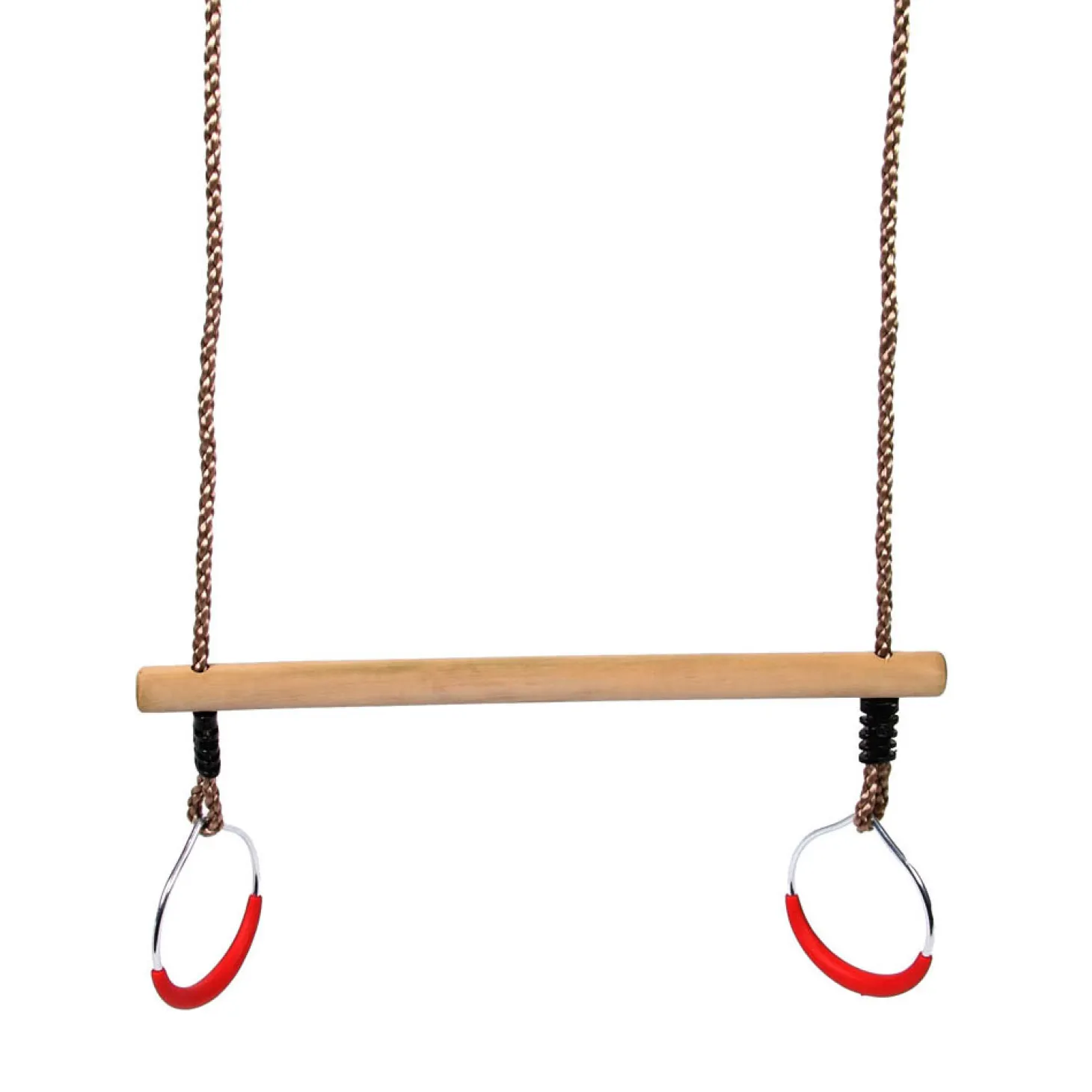 Swingking Trapeze Hout met Ringen, 58cm