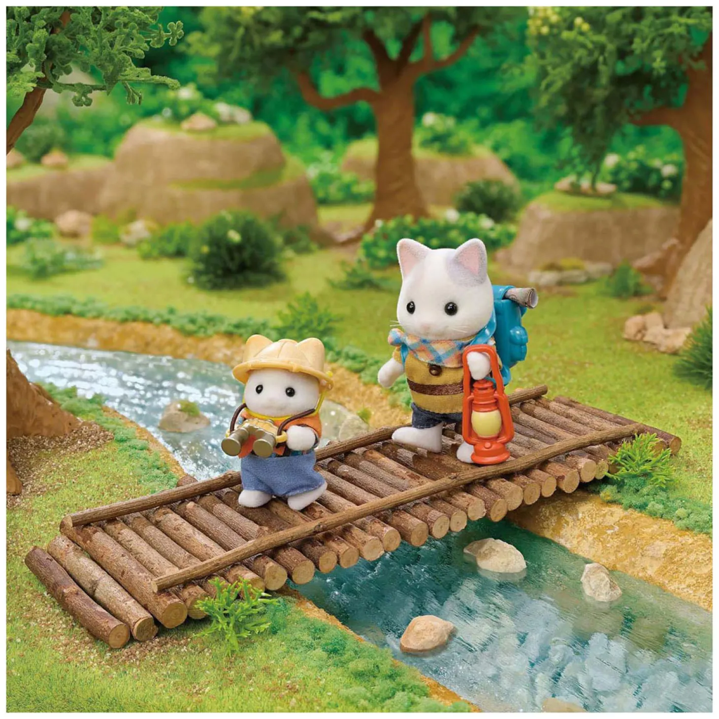 Sylvanian Families 5763 Duo Avonturies Latte Kat Broer en Baby