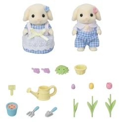 Sylvanian Families 5736 Tuinierenset- Bloemen Hangoorkonijn Broer en Zus