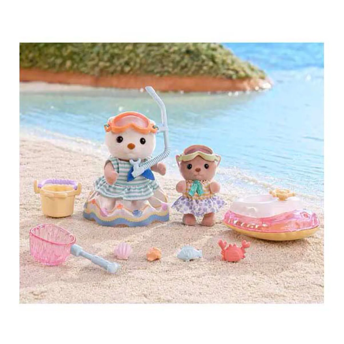 Sylvanian Families 5804 Zeeotter Zussen Splashy Snorkel set