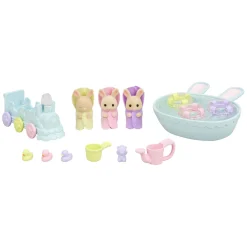 Sylvanian Families Drieling Baby konijn Badspeelset