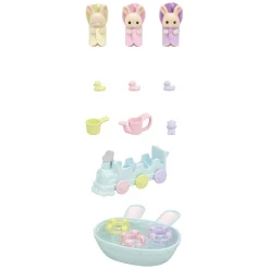 Sylvanian Families Drieling Baby konijn Badspeelset