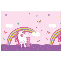 Tafelkleed Eenhoorn Regenboog Kleuren, 120x180cm