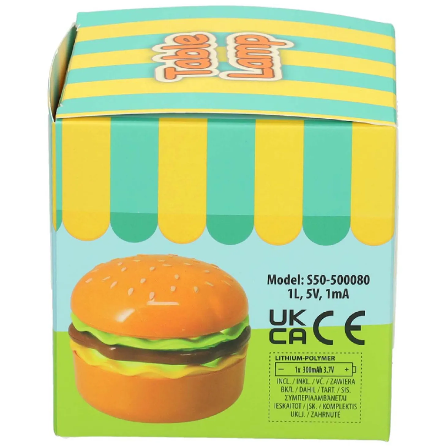 Tafellamp Burger - 7,5x14cm