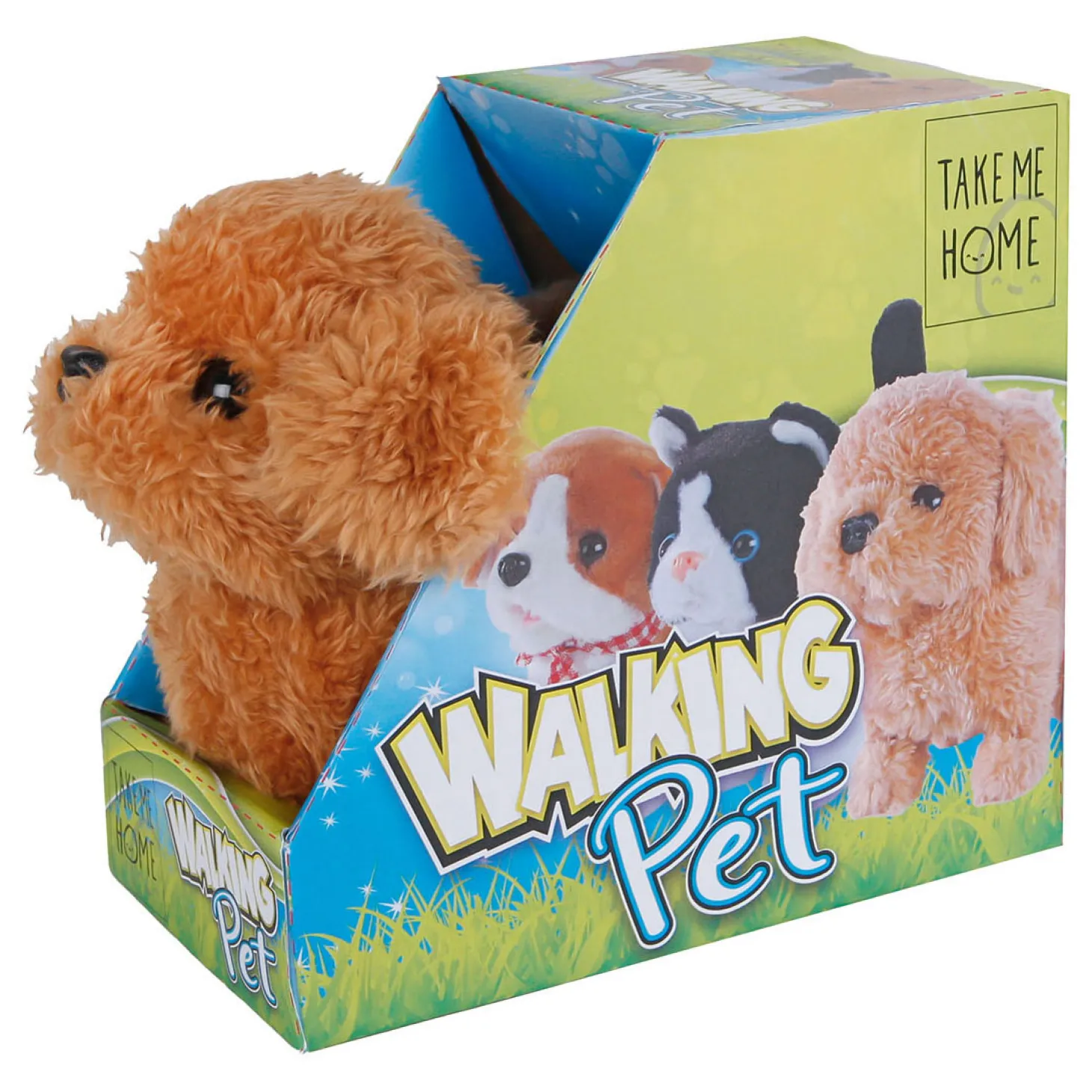 Take Me Home Interactieve Loophond Bruin, 15,5cm