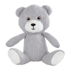 Take Me Home Knuffel Beer Pluche Gehaakt - Grijs, 14cm