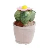 Take Me Home Knuffel Plant Pluche - Grijze Pot Gele Knop