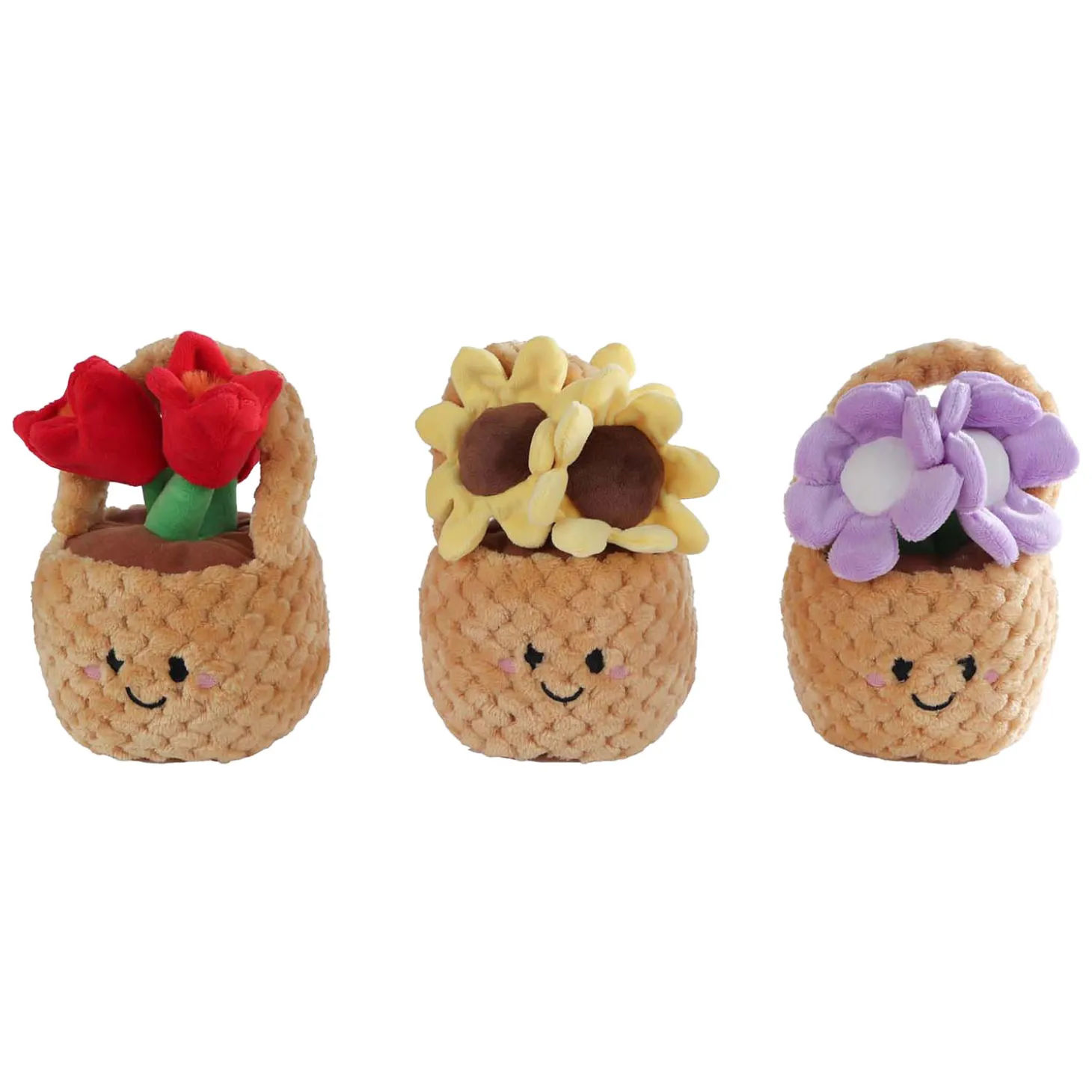 Take Me Home Knuffel Plant Pluche - Bloemenmand, 18cm