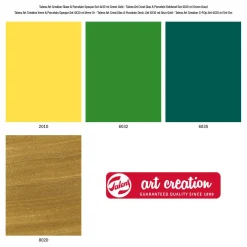 Talens Art Creat.Glas & Porselein Dekkend 4x30ml Groen Goud