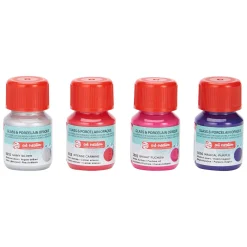 Talens Art Creat.Glas & Porselein Dekkend 4 X30ml Roze Zilver