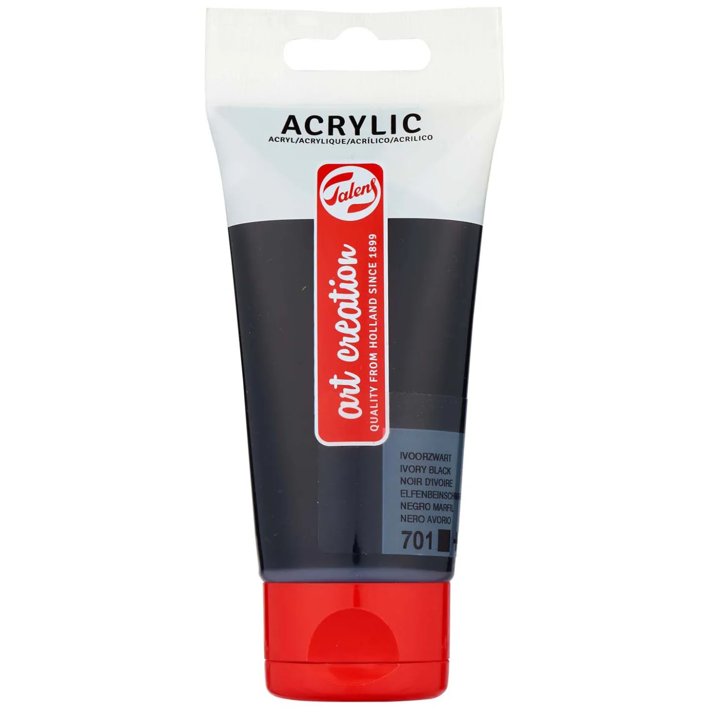 Talens Art Creation Acrylverf Tube 75ml Ivoorzwart 701