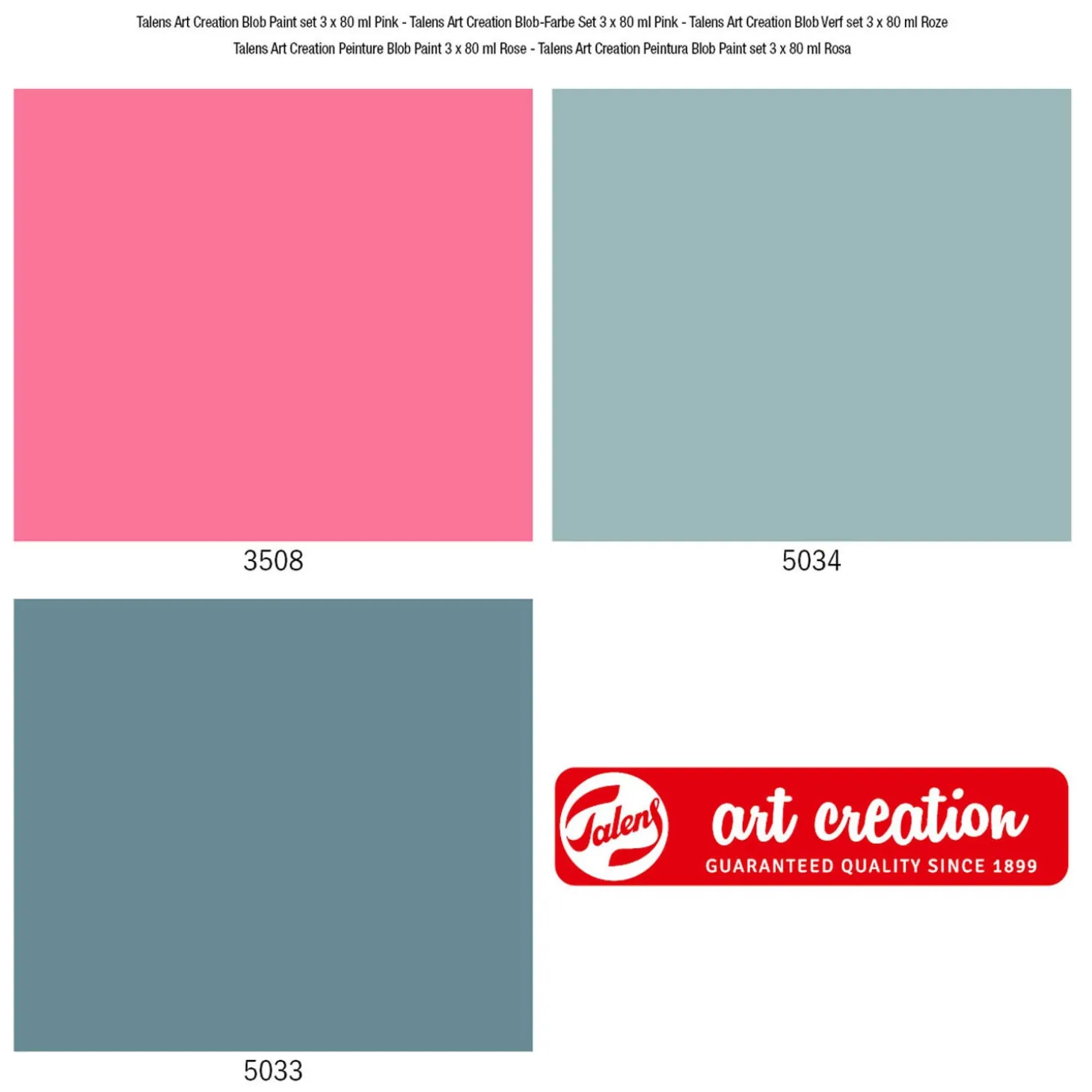 Talens Art Creation Blobverf Roze, 3dlg.