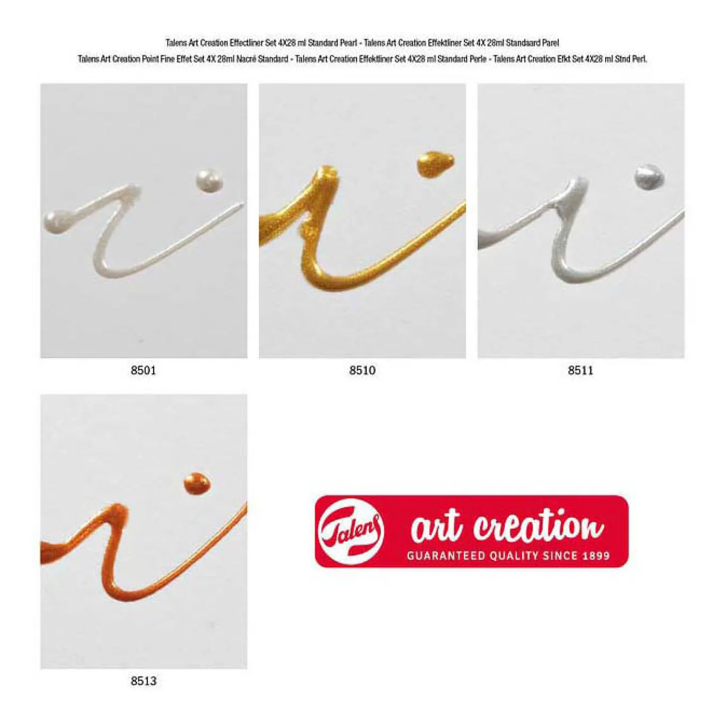 Talens Art Creation Effektliner Set 4x28ml Standaardparel