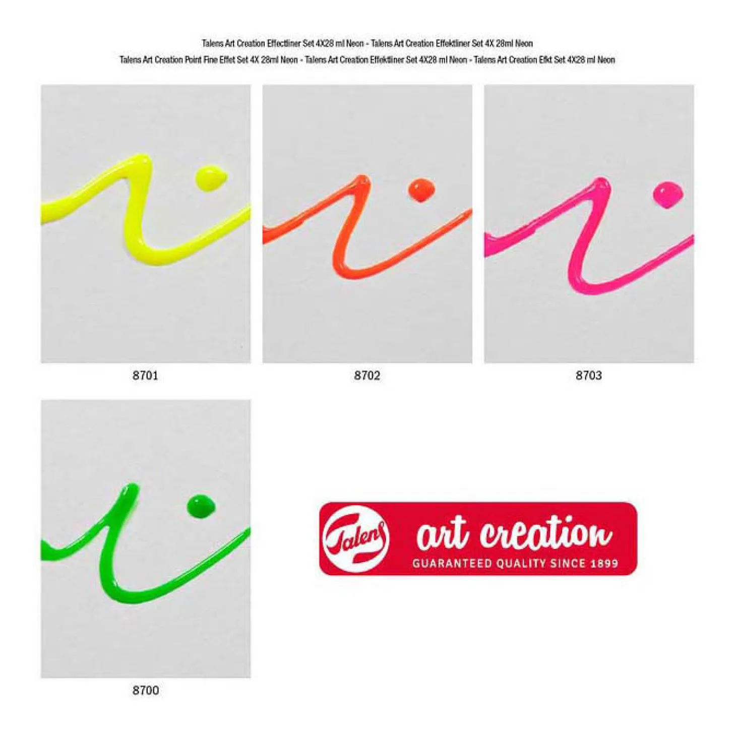 Talens Art Creation Effektliner Set 4x28ml Neon