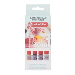 Talens Art Creation Glas & Porseleintransp. 4X30Ml Rozefrost