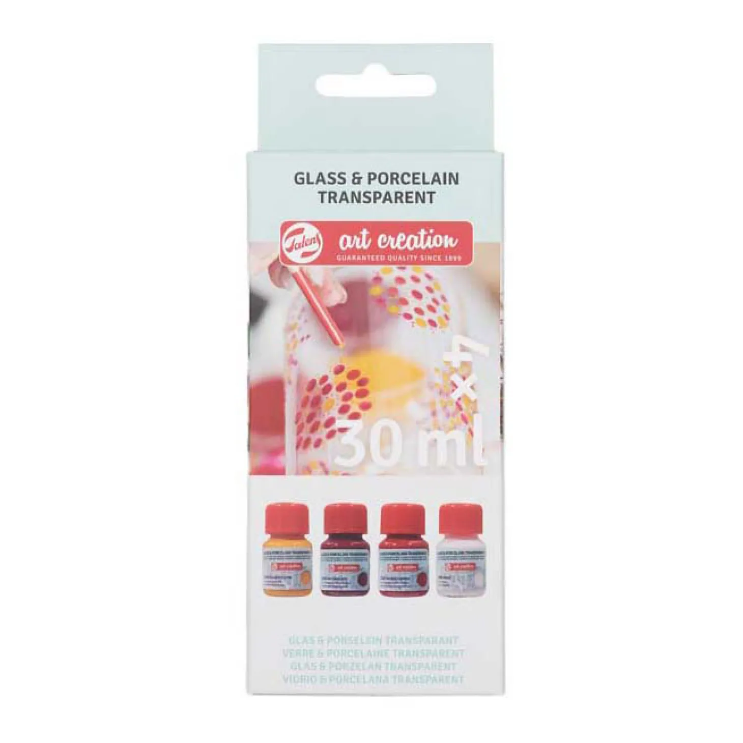Talens Art Creation Glas & Porseleintransp. 4X30Ml Rozefrost
