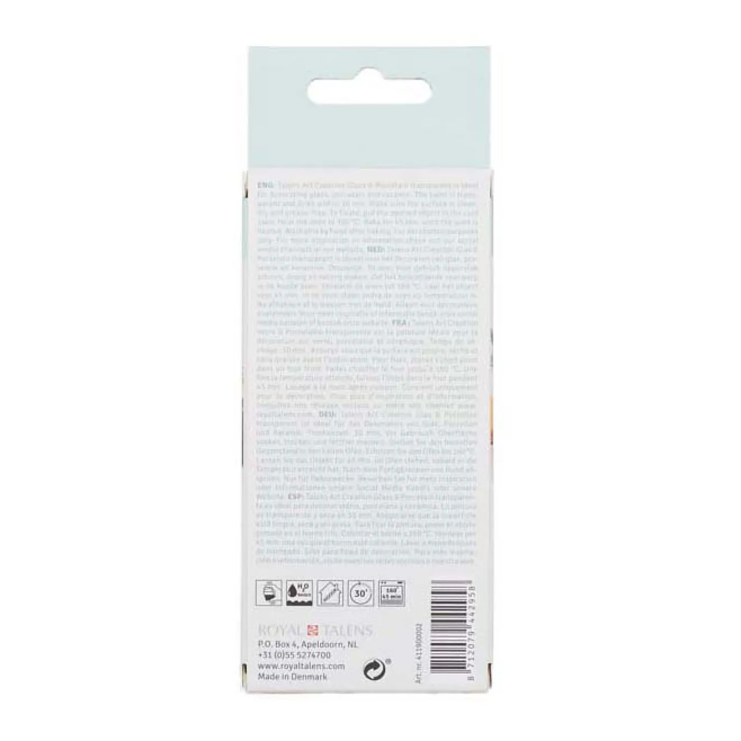 Talens Art Creation Glas & Porseleintransp. 4X30Ml Rozefrost